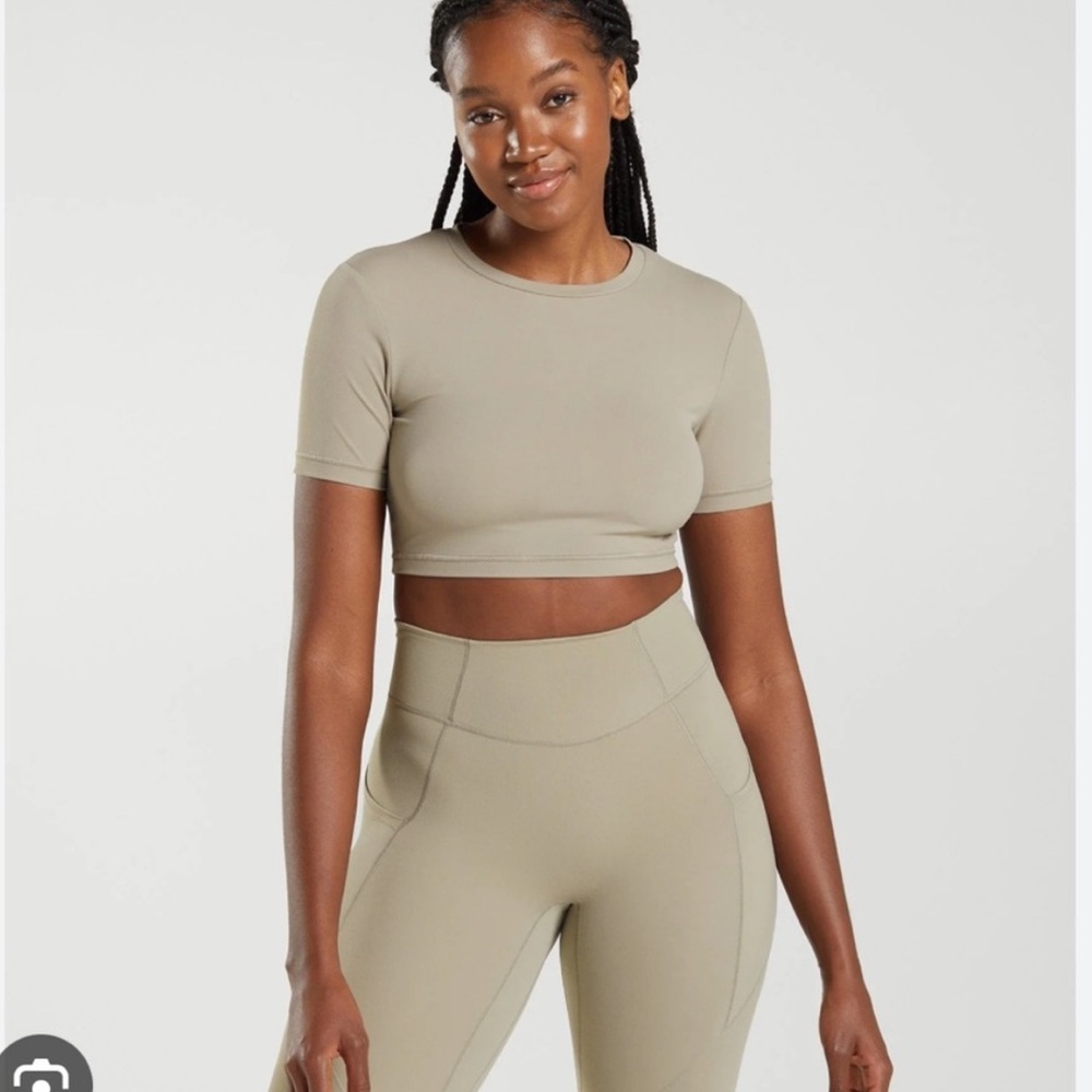 Whitney Simmons X Gymshark crop top.